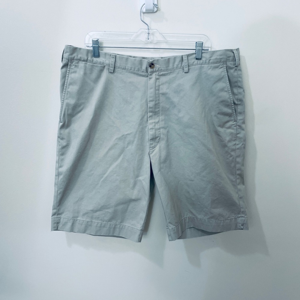 Polo Ralph Lauren Classic Fit Mens 40T Khaki Cotton Twill Chino Shorts 40 Tall